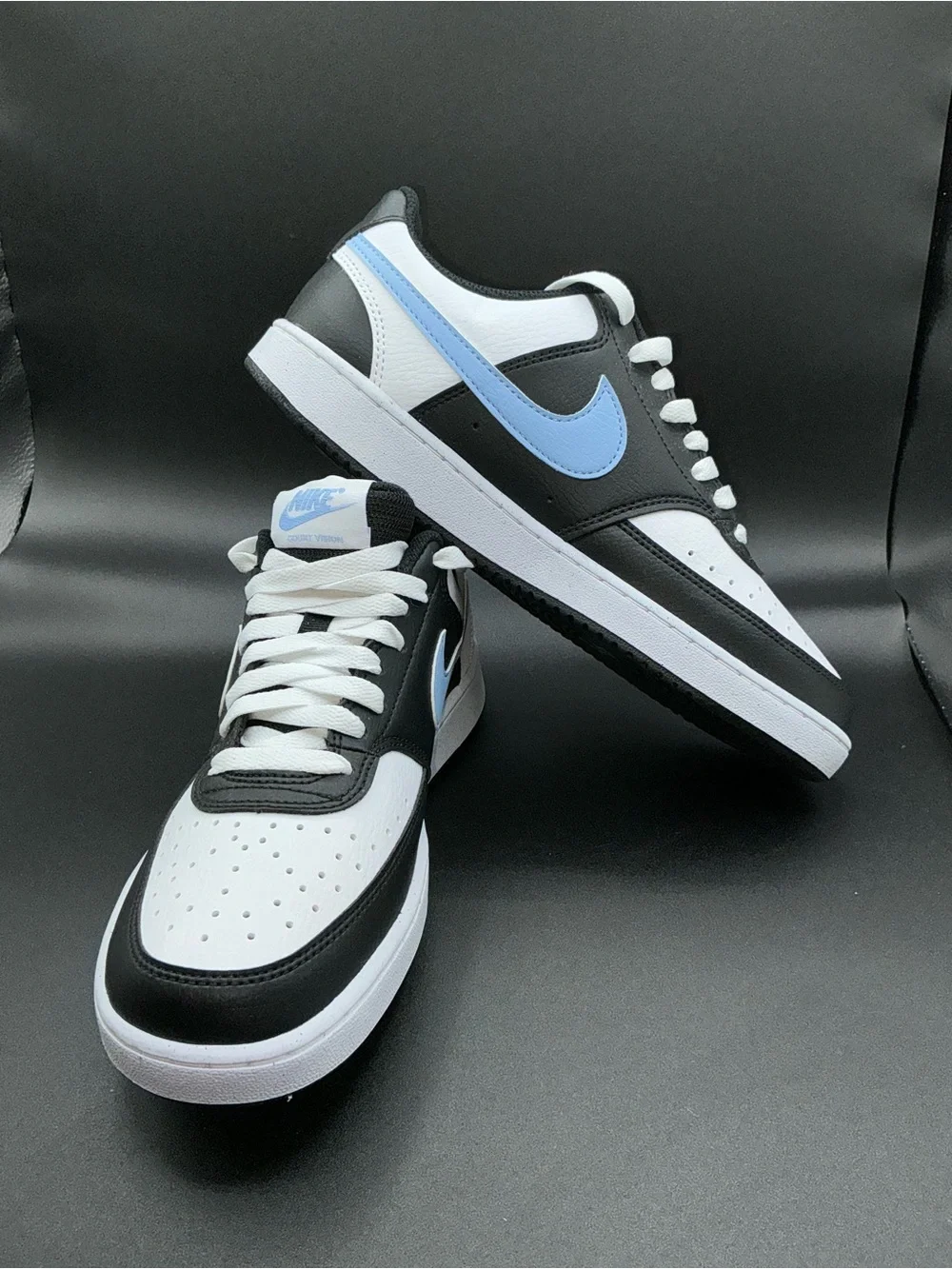 Nike Court Vision Low Women’s Size 9 Triple White Leather Shoes  DH3158-007